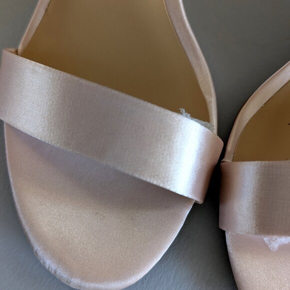 Womens Two Inch Block Heel Sandals, Dress Shoes, Prom Shoes, Blush Pink Sandals - Picture 7 of 10